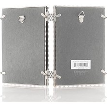 4x6 Gümüş Metal Işıltılı Çift Çerçeve - Şeffaf Parlaklık