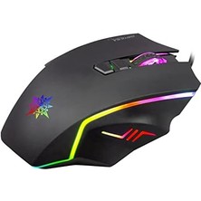 IMG-344T Rgb 6 LED 7200DPI 8d Macro Keys Professional Gamıng Mouse,profesyonel Oyuncu Mouse, Programlanabilir 8 Tuş, 10 Farklı Rgb Modu,hızlı Profil Oluşturma, Performans ve Hız