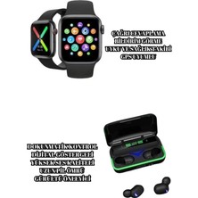 Nemere İthalat Ucuz ve Kaliteli Kulaklıklı Saat Seti Bluetooth Bağlantılı Akıllı Saat ve Kulaklık Nemere I
