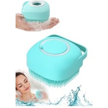 Şampuan Hazneli Silikon Banyo Lifi Peeling Etkili Masaj Fırçası Derinlemesine Temizlik ve Ölü Deri Arındırma Için Pratik Cilt Bakım Aleti