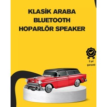 Nemere İthalat Vintage Tasarımlı LED Işıklı Bluetooth Hoparlör 10W Nemere Ithalat