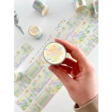 Kağıt Gemi Pastel Renkli Ok Desenli 2m 876 Adet Tek Tek Çıkartmalı Sticker Washi Bant/etiket/çıkartma