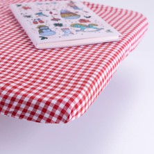 Kumaştan Lastikli Sıra Örtüsü, 110X40 cm Kırmızı 10 Adet