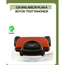 Nemere İthalat 2000 Watt Teflon Tost Makinesi – Geniş Plaka, Ayarlanabilir Isı, Kolay Temizlik Nemere Ithalat