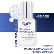 Midnight Repair Serum - Yaşlanma ve Ince Çizgiler Karşıtı Gece Serumu - Coenzim Q10 + Retinal + Hydrolyzed Collagen + Peptide Complex -30 ml