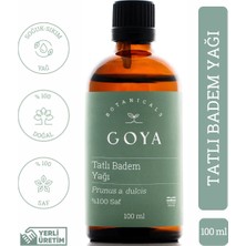 Goya Botanicals Tatlı Badem Yağı - 100 ml - Soğuk Sıkım - %100 Saf ve Doğal