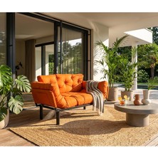 Pafu Nitta İkili Su Geçirmez Yataklı Bahçe Koltuğu - Turuncu