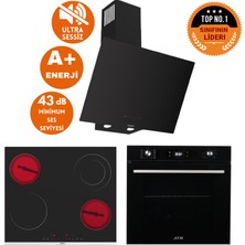 Ferre ve Afm Tech Markalı / Ivon Sessiz Vitro. Elektrikli Siyah Ank. Set (D077-SA + MS263 + FM7700)