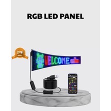 Nemere İthalat Rgb LED Panel – Çok Renkli, Kumandalı, USB Bağlantılı Yazı ve Gıf Gösterimli Akıllı Lamba