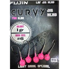 Fujin Curvy Jig Head Zoka 6 No 1gr (5 Adet) Pink Glow