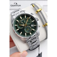 Quantum Sapphire Camlı Italyan Bileklik Hediyeli 2 Yıl Garantili 10 Atm Erkek Kol Saati 1122.370