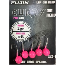 Fujin Curvy Jig Head Zoka 8 No 2gr (5 Adet) Pink Glow