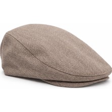 Zee Yazlık Keten London Kasket Spor Balıksırtı Kasket Şapka