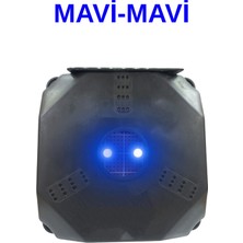 Satışmax Caydırıcı Ev ve Araç Güvenlik Yanıp Sönen Alarm LED Işık (Mavi-Mavi) 9 Volt Pil