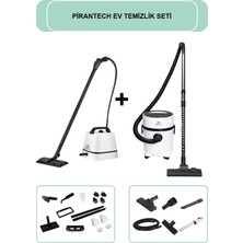 Pirantech CB-102A Buharlı Temizlik Makinesi // Es-07 Panda Islak & Kuru Elektrikli Süpürge