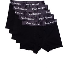 Paul Kenzie 5'li Erkek Boxer - All Black