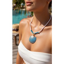 Derin's Design Art Yeni Sezon Ilkbahar Yaz Kolye Yazlık Ruhu ve Denizin Ferahlığını Stilinize Taşıyan Bu Özel Tasarım Kolye, Doğal ve Modern