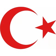 Nemere İthalat Türk Bayrağı Oto Sticker Kırmızı 23X17 cm Nemere Ithalat