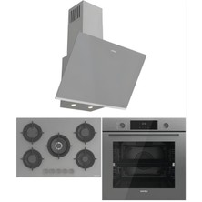 Hafele Orion Gri Ankastre Set (Orion Ocak + Orion Fırın + Orion Davlumbaz)