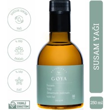 Goya Botanicals Susam Yağı - 250 ml - Soğuk Sıkım - %100 Saf ve Doğal