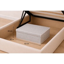 Kraftella Çok Amaçlı Kumaş Kutu – Kapaklı, Katlanabilir, Baza ve Dolap Içi Organizer