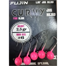 Fujin Curvy Jig Head Zoka 6 No 2.5gr (5 Adet) Pink Glow