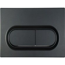 OTB Vitra Çift Kademeli Gömme Rez.uyumlu Kumanda Paneli-Mat Siyah