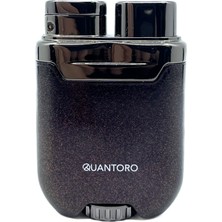 Quantoro Gece Parıltısı Pürmüz Alevli Çakmak - Siyah