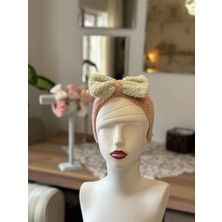 GveG Tasarım Fiyonk Detaylı Peluş Saç Bandı