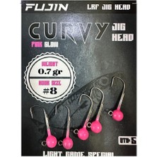 Fujin Curvy Jig Head Zoka 8 No 0.7gr (5 Adet) Pink Glow