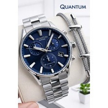 Quantum Sapphire Camlı Italyan Bileklik Hediyeli 2 Yıl Garantili 10 Atm Erkek Kol Saati 1193.390