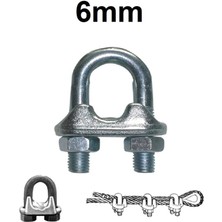 Nox Asansör 6mm Çelik Halat Klemensi (20 Adet)