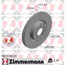 Zimmermann ÖN FREN AYNASI HAVALI VW GOLF 2003-2009  CADDY 2004-2010 PASSAT 2005 JETTA 2005 (2 ADET)