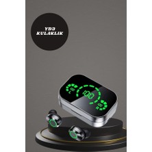 Ethab Ticaret 7 Kordonlu Akıllı Saat ve Aynalı Bluetooth Kulaklık Powerbank Dijital Göstergel - GL002V-7MACW