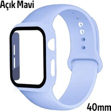 Ethab Ticaret Ally Apple Watch 4-5-6 40MM Silikon Kordon Kayış ve Ekran Koruyucu KILIF-(5775) - GL002V-7LN2M5