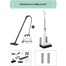 Pirantech CB-102A Buharlı Temizlik Makinesi // M-210 Şarjlı Islak & Kuru Zemin Temizleyici