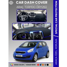 E-BİZ Kia Venga (2009-2011) Torpido Örtüsü Ön Panel Halı Torpido Koruma Tam Uyum Araca Özel Kaymaz