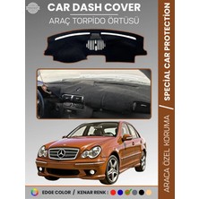 E-BİZ Mercedes C Class W203 (2000-2007) Torpido Örtüsü Premium Kalite Torpido Koruma Özel Kesim Uv Koruma