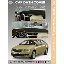 E-BİZ Skoda Octavıa A7 (2013-2019) Torpido Örtüsü Ön Göğüs Halı Torpido Koruma Tam Uyum Kaymaz Uv Koruma