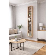 Dekormer Design Duvar Rafı Kitaplık Dikey Hediye Rafı Mobilya Takım Cordoba
