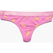 Paul Kenzie Desenli Kadın String Külot - Bananas