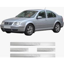 Brsplast Volkswagen Bora Uyumlu 1998 ve Üzeri Krom Kapı Eşiği Paslanmaz Çelik