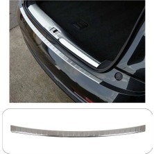 Brsplast Audi Q3 Uyumlu 2011-2016 Krom Arka Tampon Üstü Koruma Paslanmaz Çelik