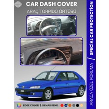E-BİZ Peugeot 306 (1997-2002) Torpido Örtüsü Ön Göğüs Koruma Torpido Koruma Birebir Uyum Kaymaz Özel Kesim
