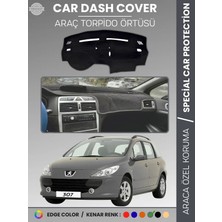 E-BİZ Peugeot 307 (2001-2008) Torpido Örtüsü Ön Göğüs Koruma Torpido Koruma Birebir Uyum Kaymaz Özel Kesim