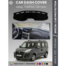 E-BİZ Fıat Doblo (2008-2013) Double Ekran Aırbagli Torpido Örtüsü Ön Göğüs Koruma Araca Özel Tam Uyum