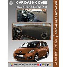 E-BİZ Peugeot 5008 (2011-2014) Torpido Örtüsü Panel Koruma Torpido Koruma Tam Uyum Kaymaz Özel Kesim