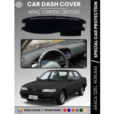 E-BİZ Toyota Corolla (1988-1991) Torpido Örtüsü Panel Halısı Torpido Koruma Tam Uyum Uv Koruma Kaymaz
