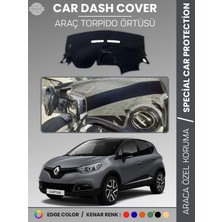 E-BİZ Renault Captur 1 (2013-2019) Torpido Örtüsü Ön Göğüs Koruma Torpido Koruma Araca Özel Tam Uyum