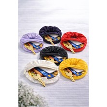 Gaushe Cüzdanlı Saç Tokası 6’lı Set Fermuarlı Mini Cüzdanlı Para & Anahtar Koymalı Kadın Saç Aksesuarı